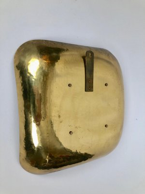 Mid-Century Hand-Hammered Brass Mirror, Austria, 1950s-BAF-1807437