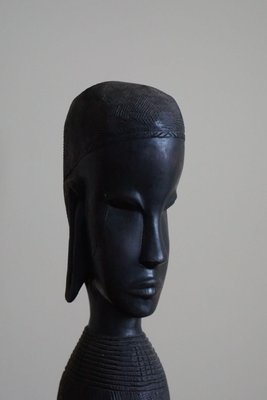 Mid-Century Handcrafted African Wooden Sculpture, 1950s-MXF-1777439