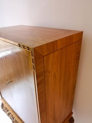 Mid-Century Handcrafted Elm Cabinet, Sweden, 1940s-UYK-806936