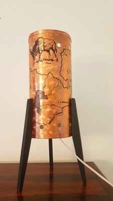 Mid-Century Handmade Tripod Lamp, Zambia, 1950s-LDW-1133719