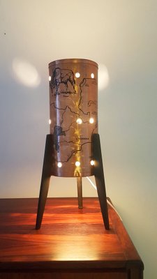 Mid-Century Handmade Tripod Lamp, Zambia, 1950s-LDW-1133719