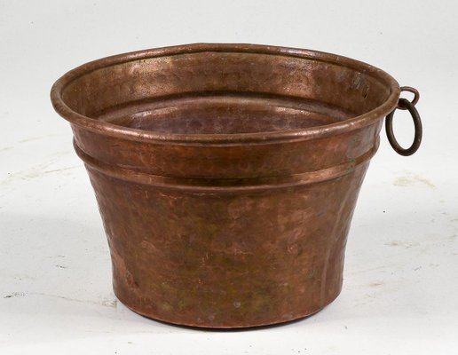 Mid-Century Heavy Copper Pottola Pan-RAQ-1418530