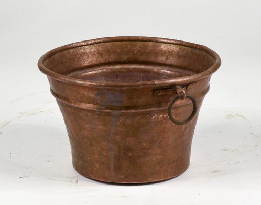 Mid-Century Heavy Copper Pottola Pan-RAQ-1418530