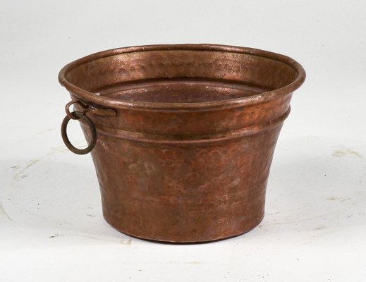 Mid-Century Heavy Copper Pottola Pan-RAQ-1418530