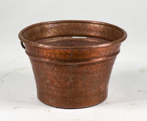 Mid-Century Heavy Copper Pottola Pan-RAQ-1418530