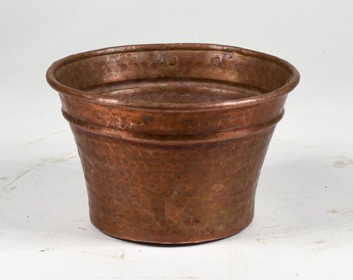 Mid-Century Heavy Copper Pottola Pan-RAQ-1418530