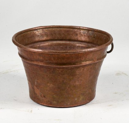 Mid-Century Heavy Copper Pottola Pan-RAQ-1418530