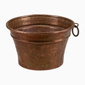 Mid-Century Heavy Copper Pottola Pan-RAQ-1418530