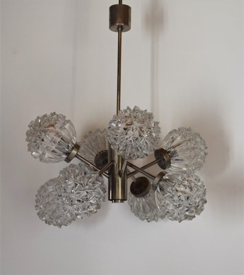 Mid-Century Hedgehog Glass Sputnik Hanging Lamp from Richard Essig, 1960s-VA-743349