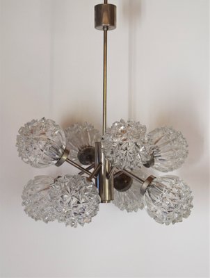 Mid-Century Hedgehog Glass Sputnik Hanging Lamp from Richard Essig, 1960s-VA-743349