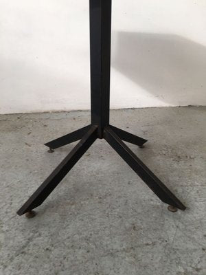 Mid-Century Hexagonal Rosewood Dining Table with Black Iron Structure-GGK-784523