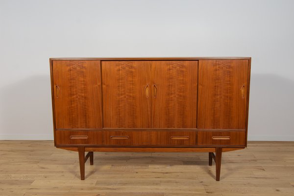 Mid-Century High Sideboard in Teak, 1960s-NIT-2034473