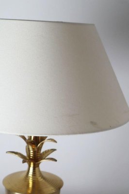 Mid-Century Hollywood Regency Brass Pineapple Leaf Table Lamp, 1970s-ESB-1376540