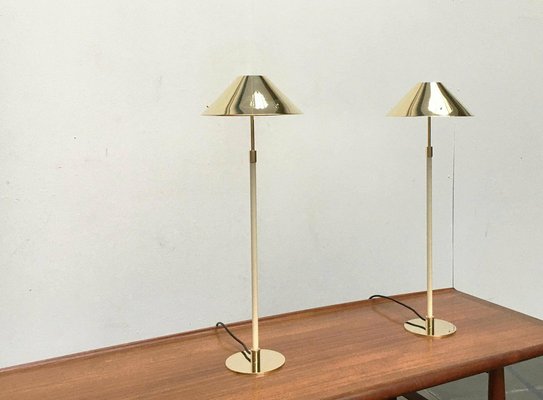 Mid-Century Hollywood Regency Brass Table Lamp, 1960s, Set of 2-UAH-2036183