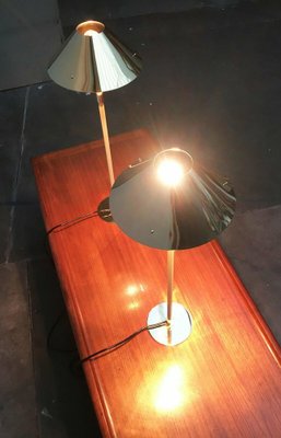 Mid-Century Hollywood Regency Brass Table Lamp, 1960s, Set of 2-UAH-2036183