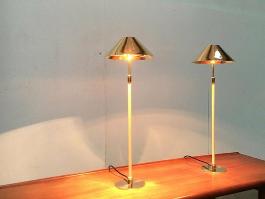 Mid-Century Hollywood Regency Brass Table Lamp, 1960s, Set of 2-UAH-2036183