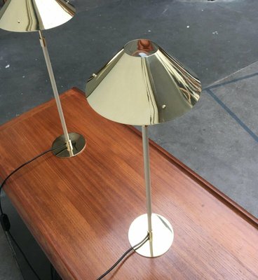 Mid-Century Hollywood Regency Brass Table Lamp, 1960s, Set of 2-UAH-2036183