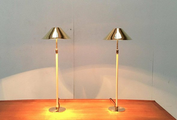 Mid-Century Hollywood Regency Brass Table Lamp, 1960s, Set of 2-UAH-2036183