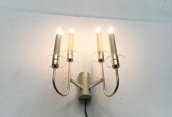 Mid-Century Hollywood Regency German Wall Chandelier Lamps from Vereinigte Werkstätten, 1960s, Set of 2-UAH-2028130