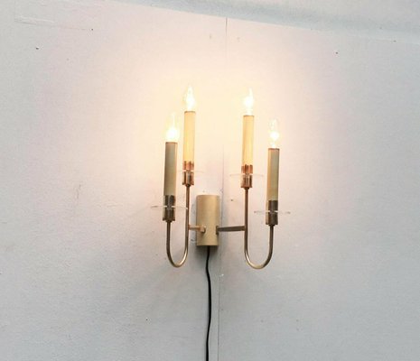 Mid-Century Hollywood Regency German Wall Chandelier Lamps from Vereinigte Werkstätten, 1960s, Set of 2-UAH-2028130