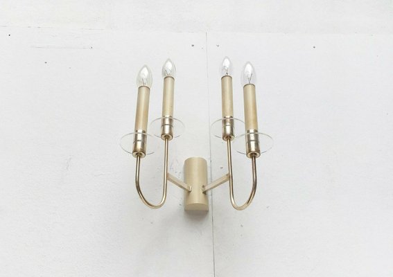 Mid-Century Hollywood Regency German Wall Chandelier Lamps from Vereinigte Werkstätten, 1960s, Set of 2-UAH-2028130