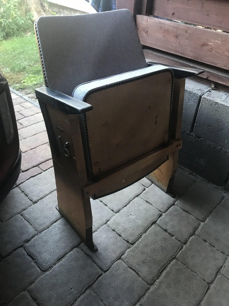 Mid-Century Hungarian 1-Seater Cinema Bench from Szék és Faárúgyár,, 1950s