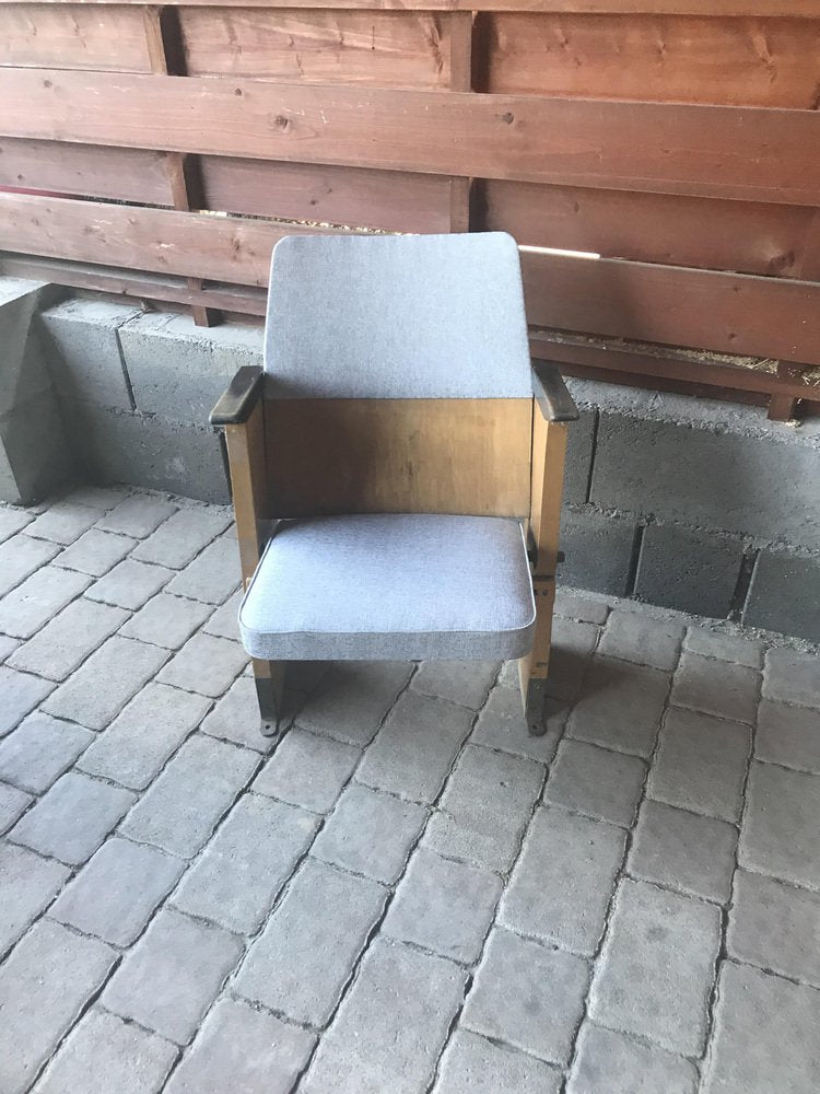 Mid-Century Hungarian 1-Seater Cinema Bench from Szék és Faárúgyár,, 1950s