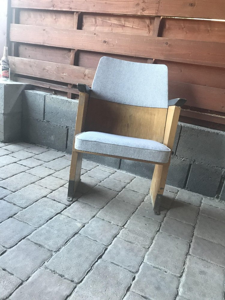 Mid-Century Hungarian 1-Seater Cinema Bench from Szék és Faárúgyár,, 1950s