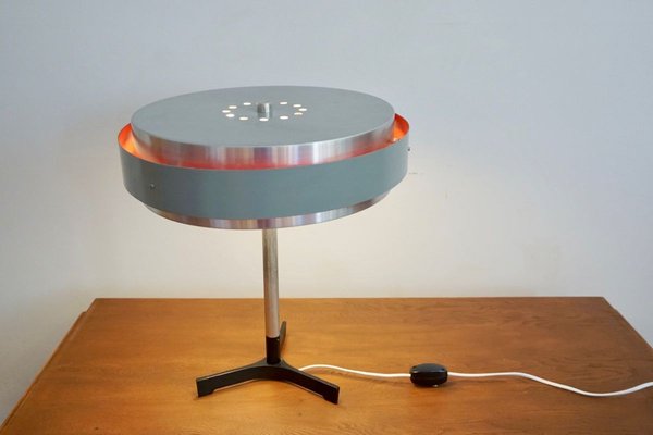 Mid-Century Hungarian Round Table Lamp in the style of Jo Hammerburg-HYJ-750717