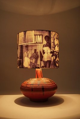 Mid-Century Hungarian Studio Ceramic Table Lamp, 1950s-BAF-763536