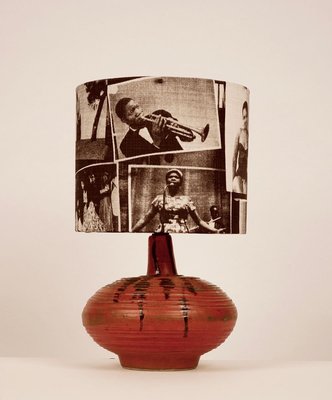 Mid-Century Hungarian Studio Ceramic Table Lamp, 1950s-BAF-763536