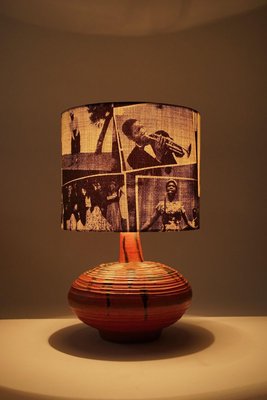 Mid-Century Hungarian Studio Ceramic Table Lamp, 1950s-BAF-763536