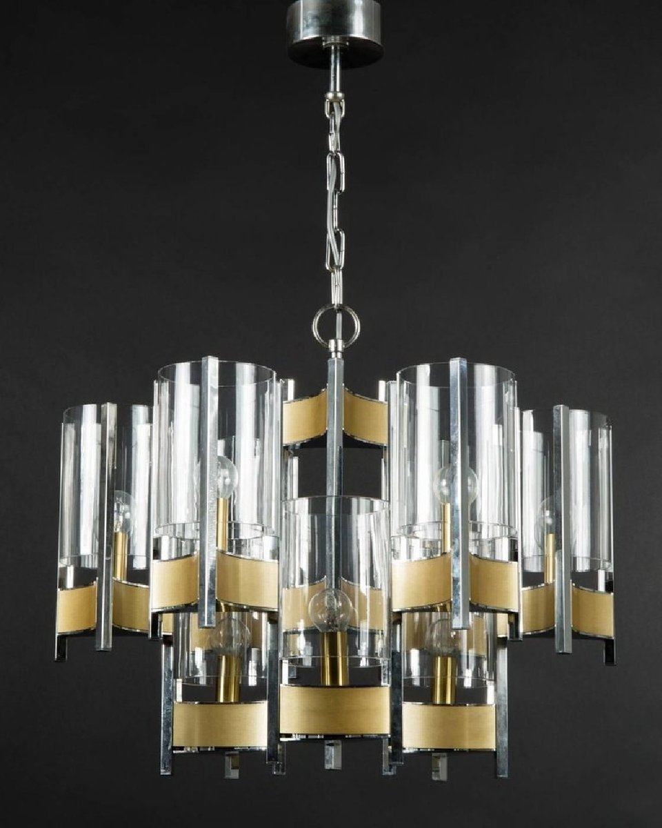 Mid-Century Hurricane Chandelier by Gaetano Sciolari