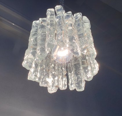 Mid-Century Ice Glass Ceiling Lamp from Kalmar-UAH-1078705