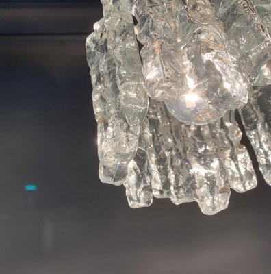 Mid-Century Ice Glass Ceiling Lamp from Kalmar-UAH-1078705