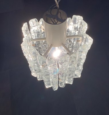 Mid-Century Ice Glass Ceiling Lamp from Kalmar-UAH-1078705