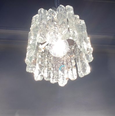 Mid-Century Ice Glass Ceiling Lamp from Kalmar-UAH-1078705