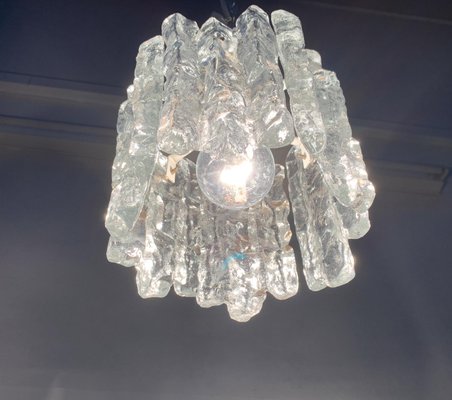 Mid-Century Ice Glass Ceiling Lamp from Kalmar-UAH-1078705