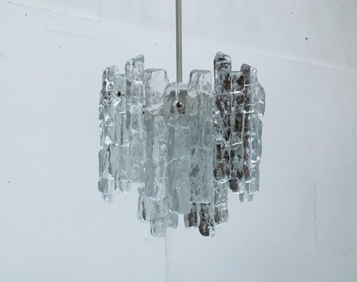 Mid-Century Ice Glass Chandelier from Kalmar-UAH-1078707