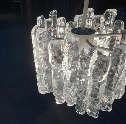 Mid-Century Ice Glass Chandelier from Kalmar-UAH-1078707