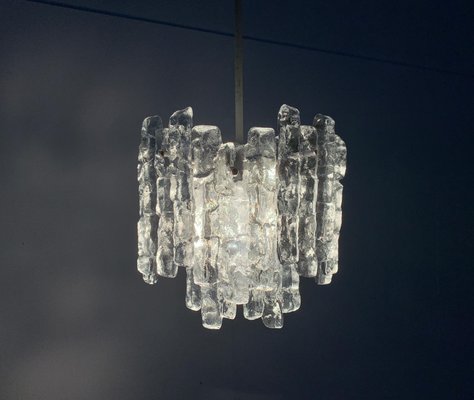 Mid-Century Ice Glass Chandelier from Kalmar-UAH-1078707