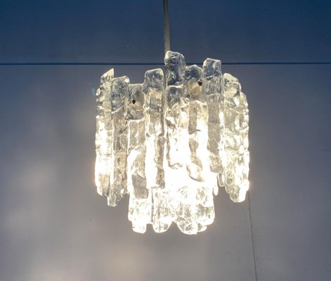 Mid-Century Ice Glass Chandelier from Kalmar-UAH-1078707