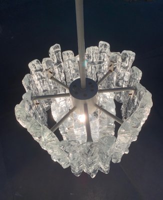 Mid-Century Ice Glass Chandelier from Kalmar-UAH-1078707