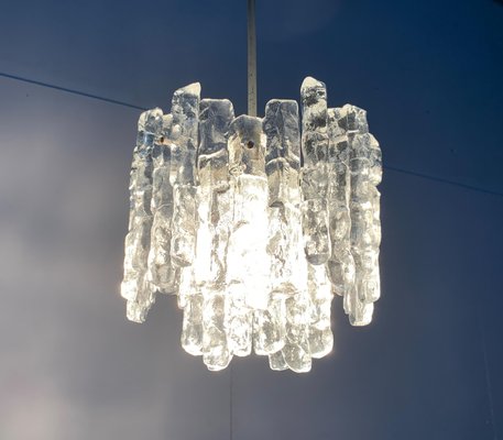 Mid-Century Ice Glass Chandelier from Kalmar-UAH-1078707