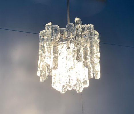 Mid-Century Ice Glass Chandelier from Kalmar-UAH-1078707