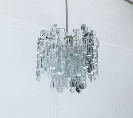 Mid-Century Ice Glass Chandelier from Kalmar-UAH-1078707