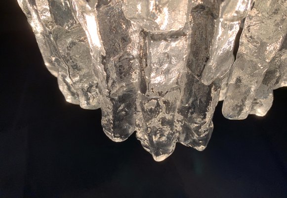 Mid-Century Ice Glass Chandelier from Kalmar-UAH-1078707