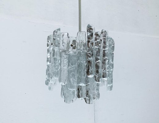 Mid-Century Ice Glass Chandelier from Kalmar-UAH-1078707