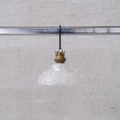 Mid-Century Ice Glass Pendant Light-JRP-1757927