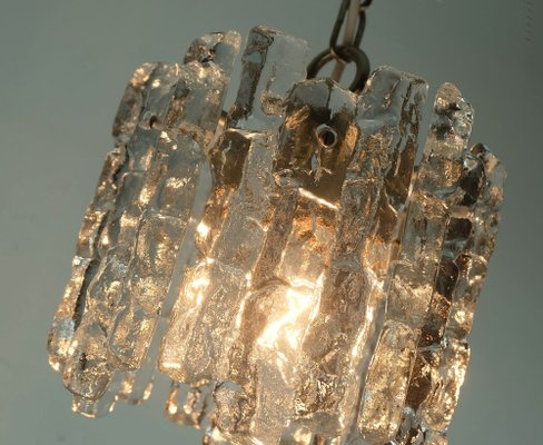 Mid-Century Ice Glass Pendant Light by J. T. Kalmar for Kalmar Franken KG, 1970s-FH-1803152